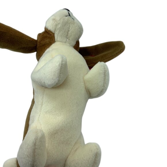 Ty Beanie Baby Tracker Basset Hound Dog Plush 1998 Brown White Stuffed Animal 8" - Picture 9 of 12